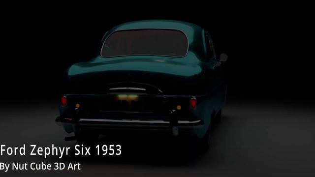 Ford Zephyr Six 1953 3D model, blender #3d #car #ford #classic #blender смотреть онлайн