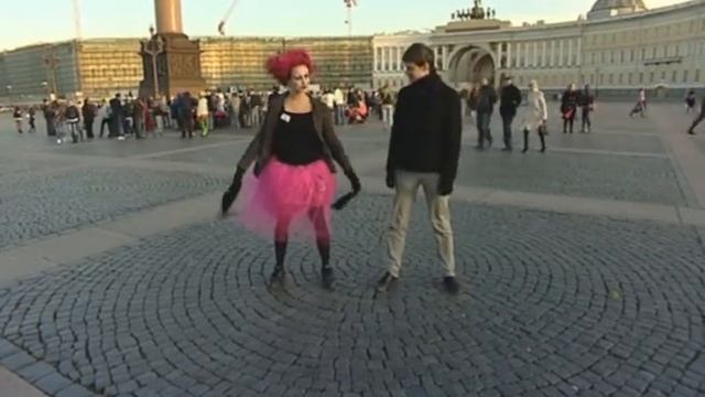 Флеш-моб ТРИЛЛ the WORLD Майклу Джексону смотреть онлайн