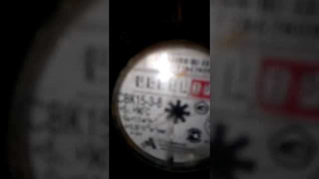 проверка Целостности пломбы Водопроводного Счётчика холодной воды. 13:06:2023.