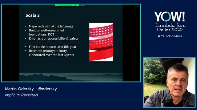 YOW! Lambda Jam 2020 - Martin Odersky - Implicits Revisited смотреть онлайн