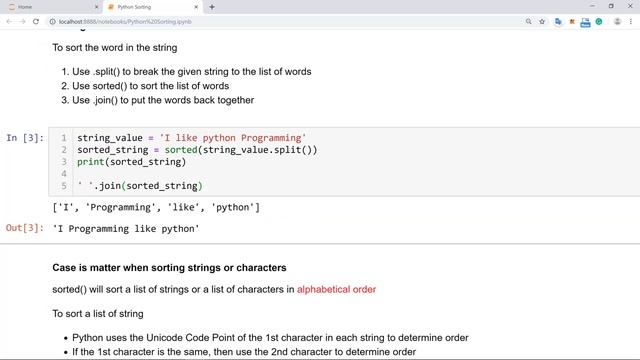 week13 9.PythonSorting using sorted() to String(notebook) смотреть онлайн