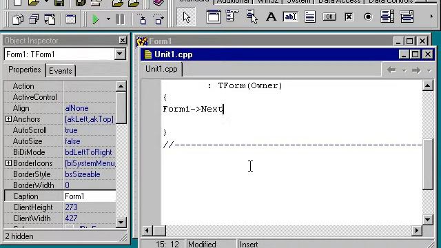 58 C++ Builder Суфлёр кода смотреть онлайн