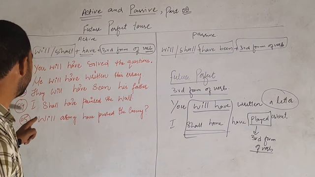 ACTIVE AND PASSIVE VOICE OF FUTURE PERFECT TENSE,PART 08 смотреть онлайн