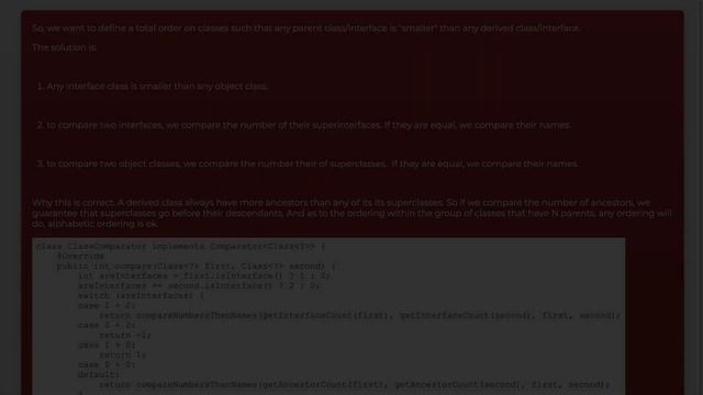 Comparator for Java classes? смотреть онлайн