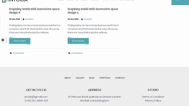 Intoria - Interior & Architecture Drupal 8 Theme | Themeforest Templates смотреть онлайн