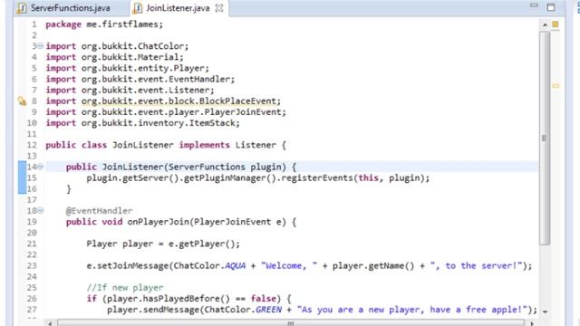 How to Make Bukkit Plugins: Player Join Messages and Multiple Commands! | #7 | 1.8 смотреть онлайн
