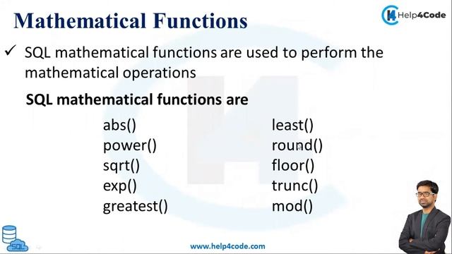 #12 Oracle/SQL Mathematical Numeric Functions | ABS() | SQRT() | FLOOR() | Oracle/SQL Tutorials смотреть онлайн