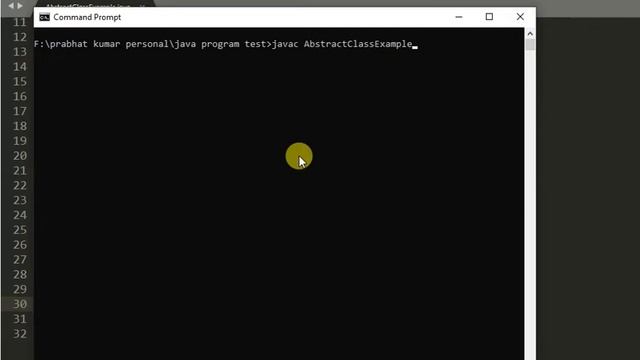 Abstract Class Example in java смотреть онлайн