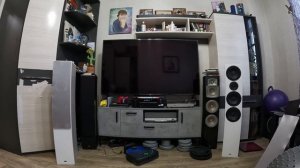 Акустика Heco Aurora 700 и Yamaha 555