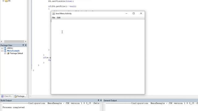 Java Swing Menu Bar смотреть онлайн