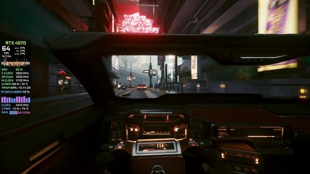 Cyberpunk Path Tracing DLSS 3 Frame Gen KB + Mouse GeForce RTX 4070 смотреть онлайн