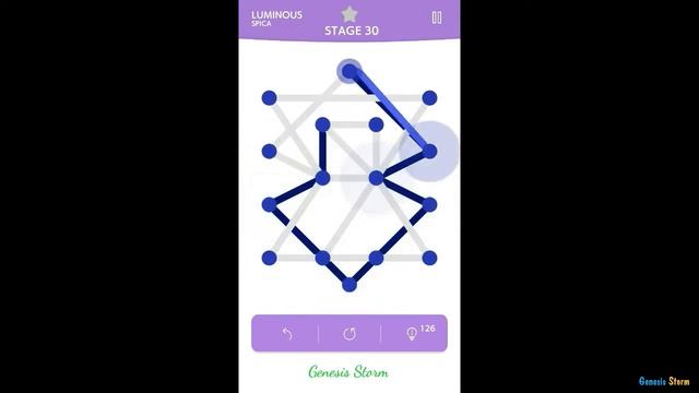 1Line Game Unlock Luminous Last Level (Stage 1-50) - (Level Spica)