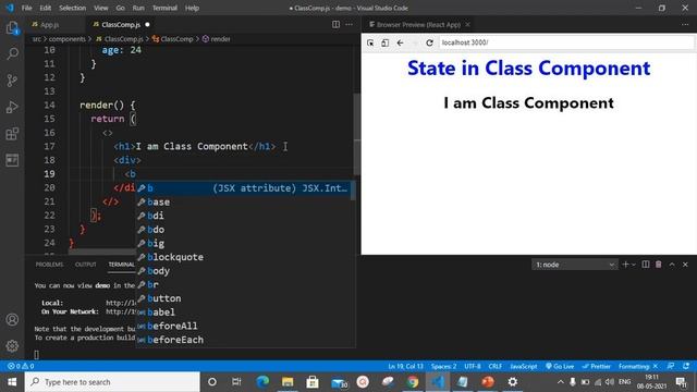 React Component State : Tutorial for Beginners #8 смотреть онлайн