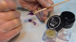 Дизайн глиттером Justnail