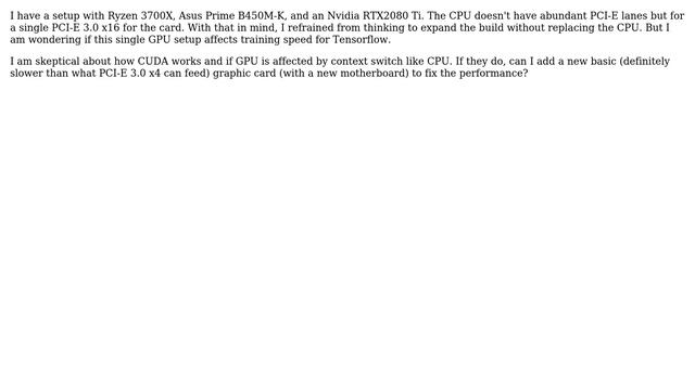 Does running a single Nvidia RTX 2080 Ti with X Server on debian impacts performance training... смотреть онлайн