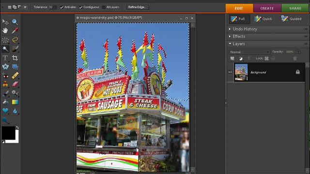 Photoshop Elements: Three Ways To Use The Magic Wand Tool For Selections