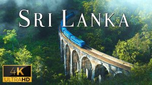 FLYING OVER SRI LANKA (4K UHD) - Relaxing Music Along With Beautiful Nature Videos - 4K TV