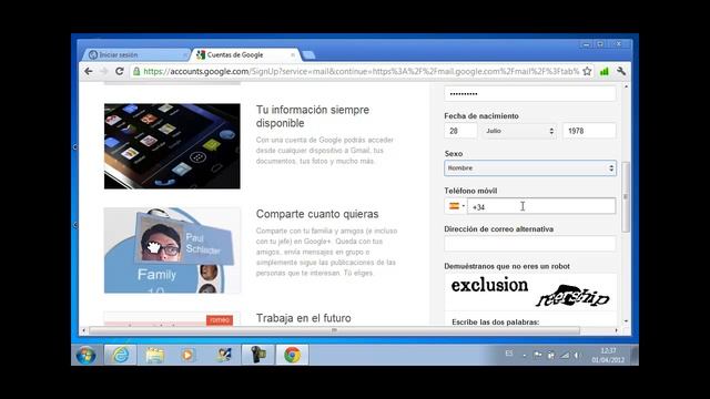 Aprende A Usar Tu Netbook -Crear Una Cuenta En Gmail