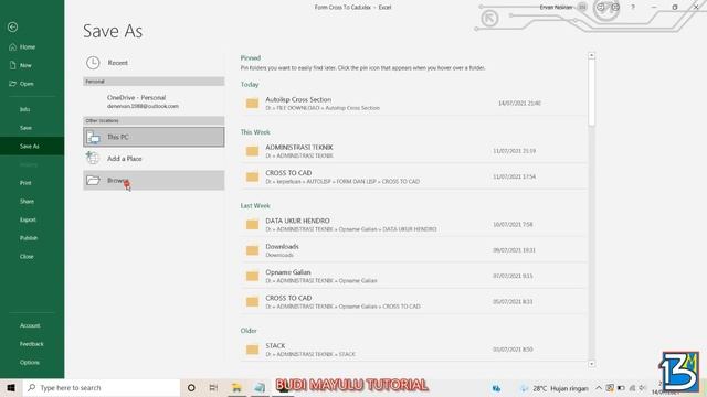 CARA CEPAT MEMBUAT CROSS SECTION DENGAN AUTOLISP смотреть онлайн