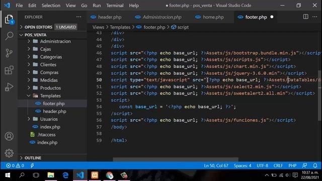 31.- Sistema de Venta en PHP, Javascript y Mysql, Actualizar la plantilla sb admin смотреть онлайн