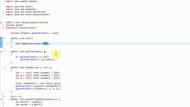 Learning Java: Part 19: Detecting Mouse Clicks in an Applet Using a MouseListener смотреть онлайн