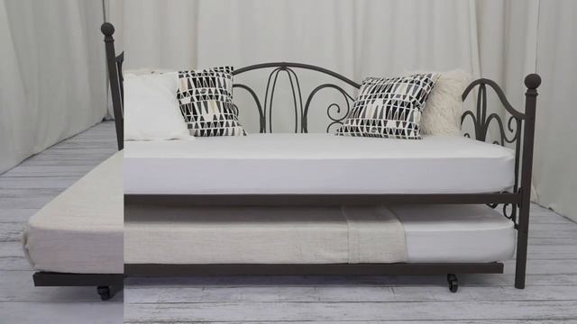 DHP Bombay Metal Twin Size Daybed & Twin Size Trundle