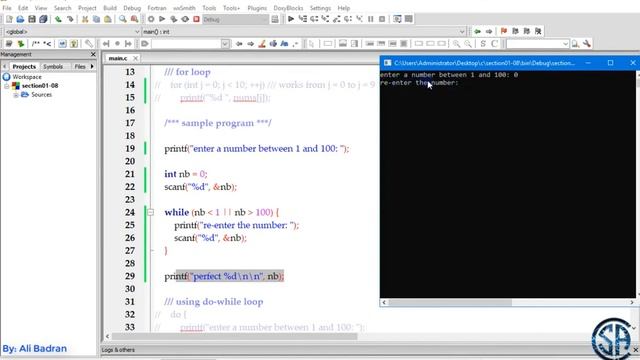 Control Structures | Loops - while - do-while - for - break - continue statements | C language смотреть онлайн
