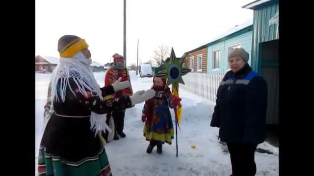 Колядки на дому «Что такое святки-гаданья да колядки», с. Баткат смотреть онлайн