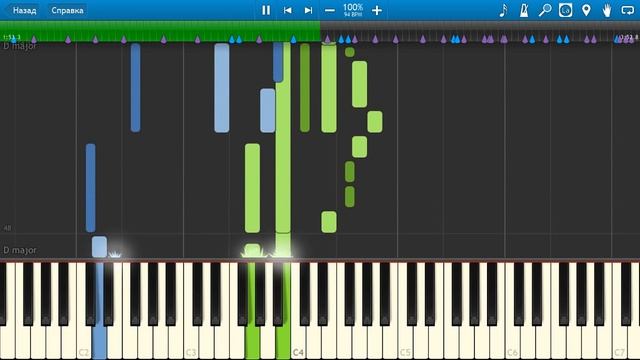 Арно Бабаджанян - Ноктюрн (на пианино Synthesia)