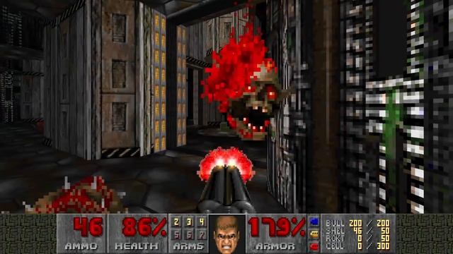 Doom II: No Rest for the Living - MAP02: The Pain Labs (Fast Ultra-Violence 100%) смотреть онлайн