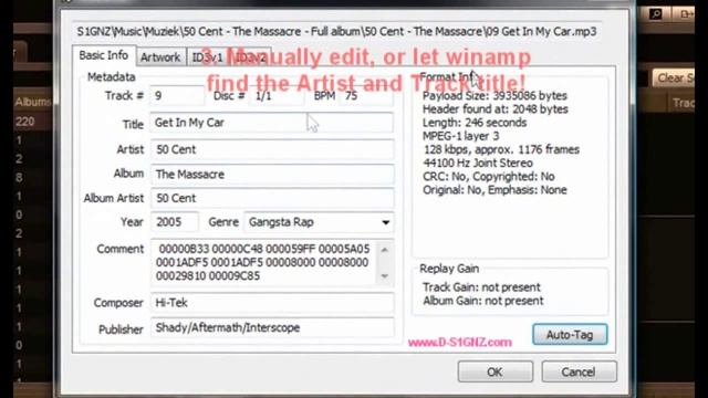 Tutorial - Winamp Auto-tag