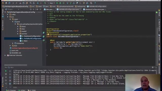 How to Use Spring's Java Configuration Style by Johnathan Mark Smith смотреть онлайн