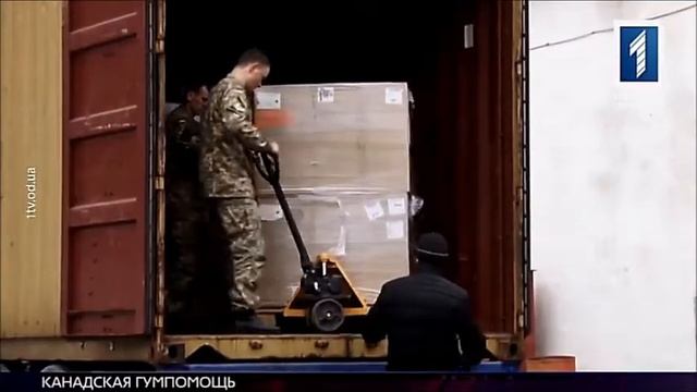 Получение канадской гуманитарной помощи в Одессе. смотреть онлайн