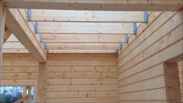 Сборка, монтаж дома из клееного бруса смотреть онлайн