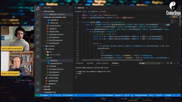 CoderDojo Linz presents: Introduction to JSX in TypeScript with template-jsx смотреть онлайн