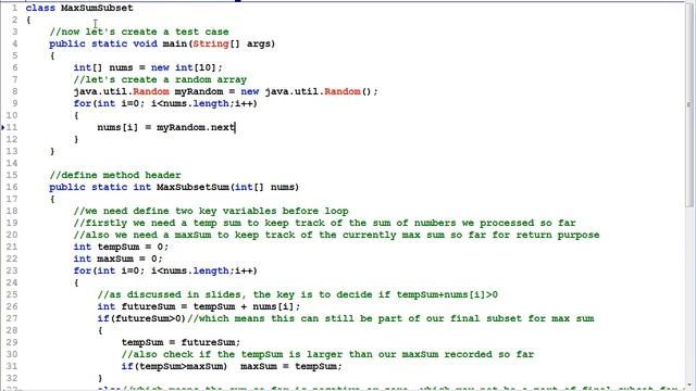 Programming Interview 16: Find Largest subsequent sum in array in O(N) time смотреть онлайн