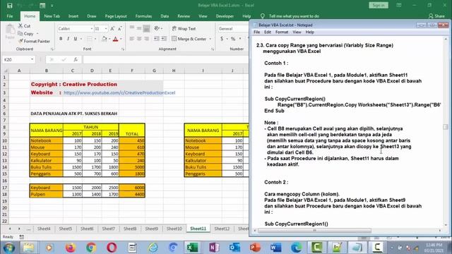 Belajar VBA Excel 12 ( Penggunaan LOOP pada VBA Excel ) смотреть онлайн