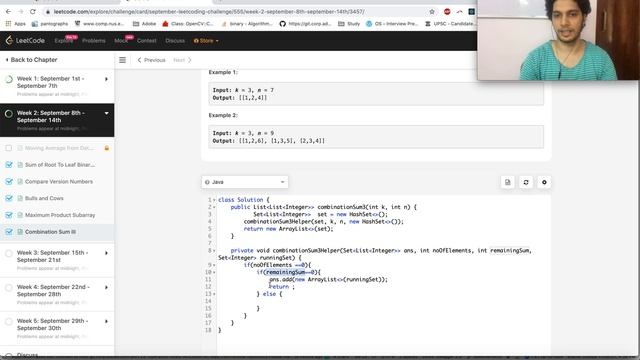 Backtracking Template : Combination Sum III | September Leetcode challenge Day 12 | Leetcode 216 смотреть онлайн