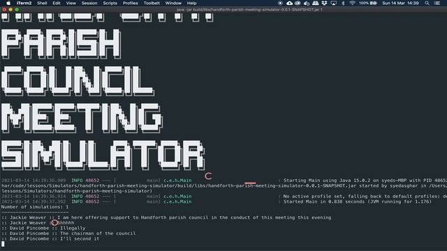 Handforth Parish Council Meeting Simulator - Save Jackie Weaver!! ...in Java смотреть онлайн