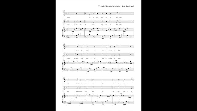 We Will Sing At Christmas (Two-Part Choir & Piano) Garrett Breeze (Sheet Music) смотреть онлайн