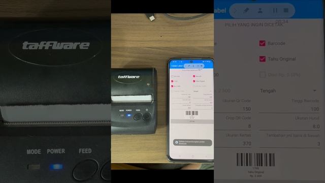 Cara Cetak Label Barcode Pakai HP Android смотреть онлайн