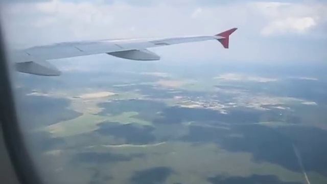Посадка самолета. Реальный звук