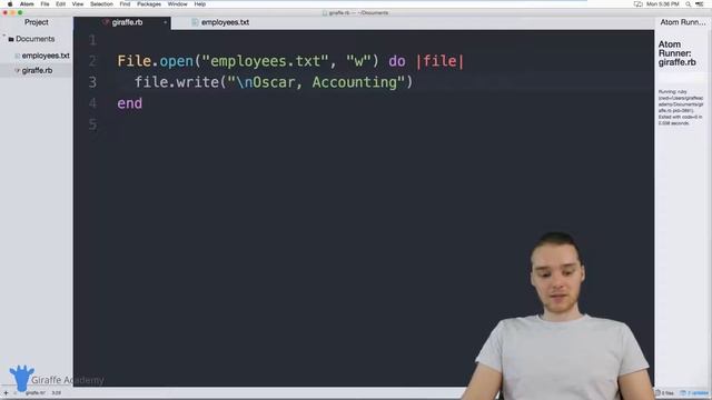Writing Files | Ruby | Tutorial 27 смотреть онлайн
