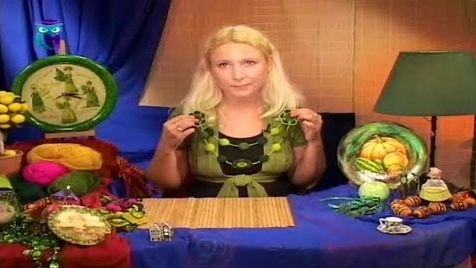 Вязание крючком. Вяжем из шерсти украшения - нарядные бусы. Мастер класс