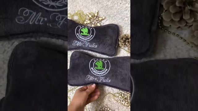 Подголовник именной в машину с вышивкой смотреть онлайн