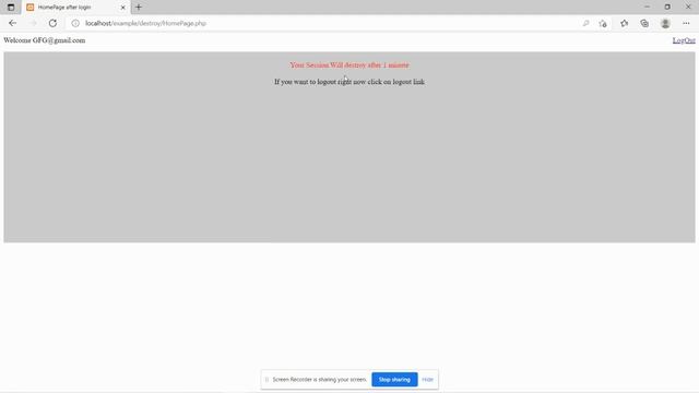 Destroy session in PHP смотреть онлайн