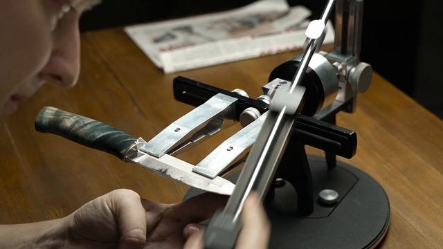 Заточка ножа из стали K340 на устройстве TSPROF Профиль К03 Pro смотреть онлайн