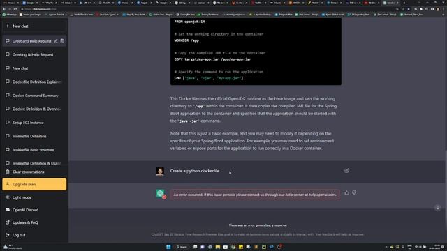 Docker file creation with ChatGPT - Part-2 | AWS | DevOps | Cloud | SDET | Tech overview смотреть онлайн