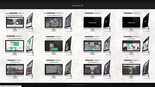 Chronos – Parallax One Page WordPress Theme смотреть онлайн