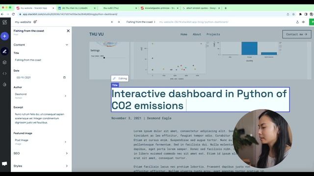How to Create a Portfolio Website for Data Science??? | Stackbit + Netlify смотреть онлайн